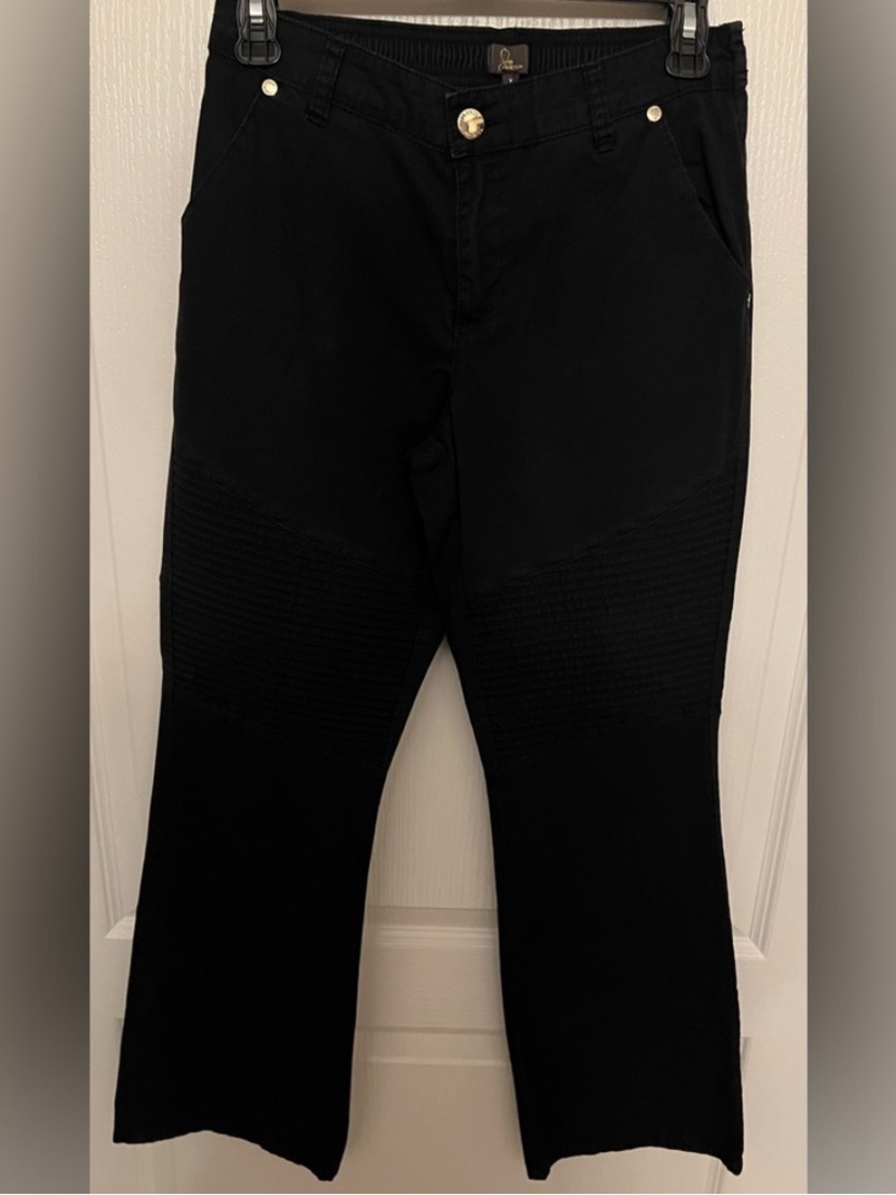 Jaanuu Black & Gold Scrub Set. Medium Top, Small Pants Scrubs - Picture 4 of 7